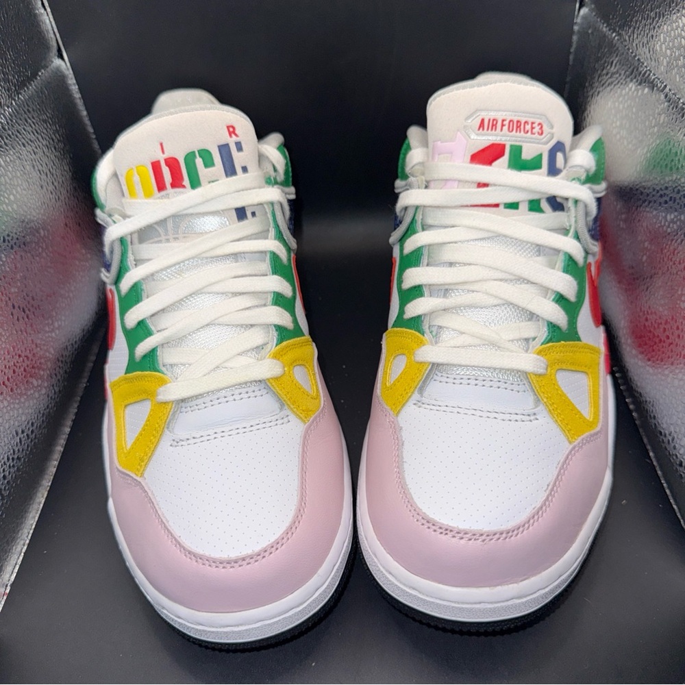 Size 11 - Nigo x Nike Air Force 3 SP Low White Multi-Color, FQ7012-100, W Box
